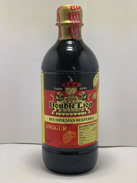 DOUBLE LION GRAPES/ANGGUR FLOVORED CONSENTRATED (495ml)